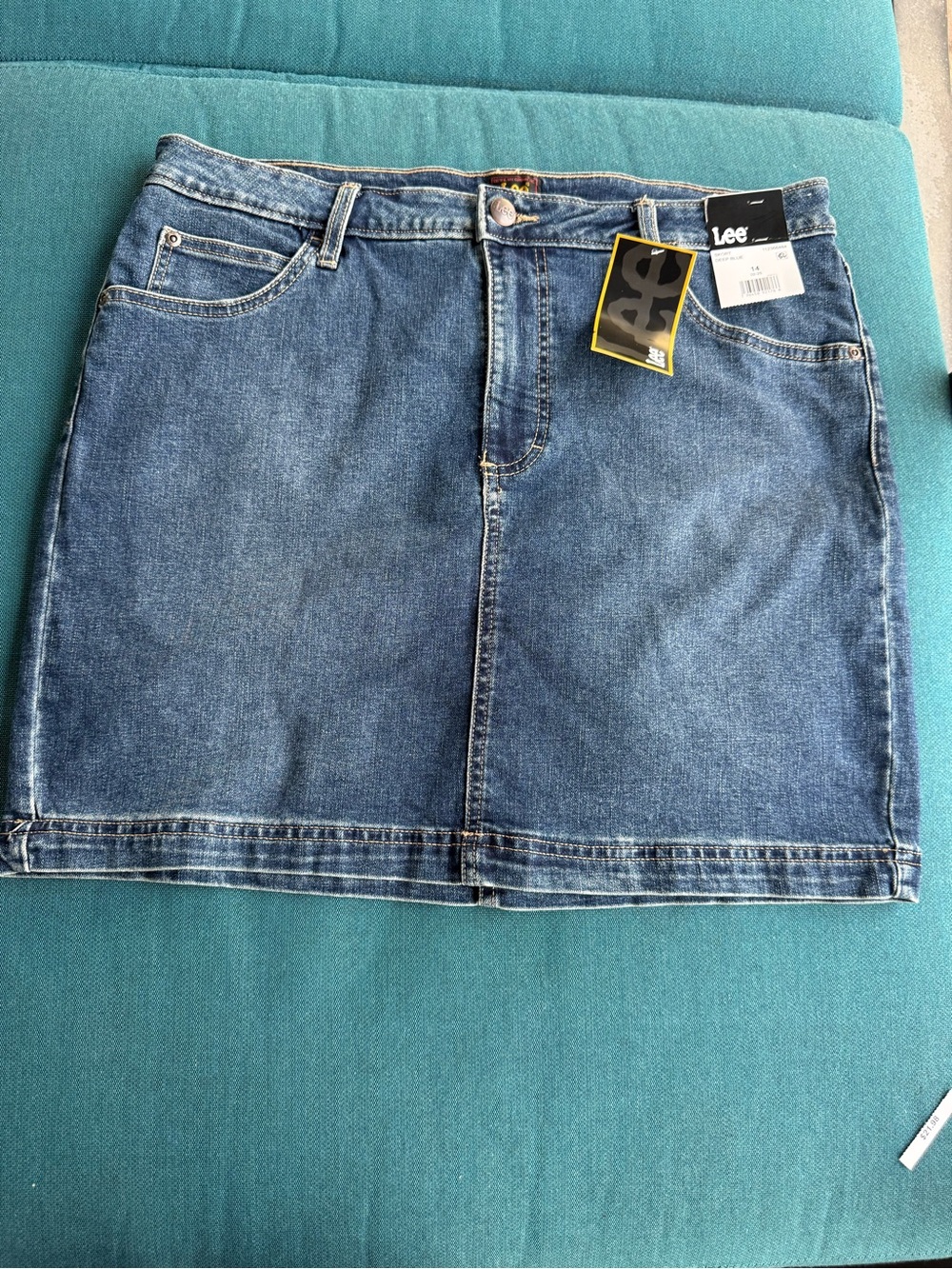 Lee Denim Mini Skirt in Blue